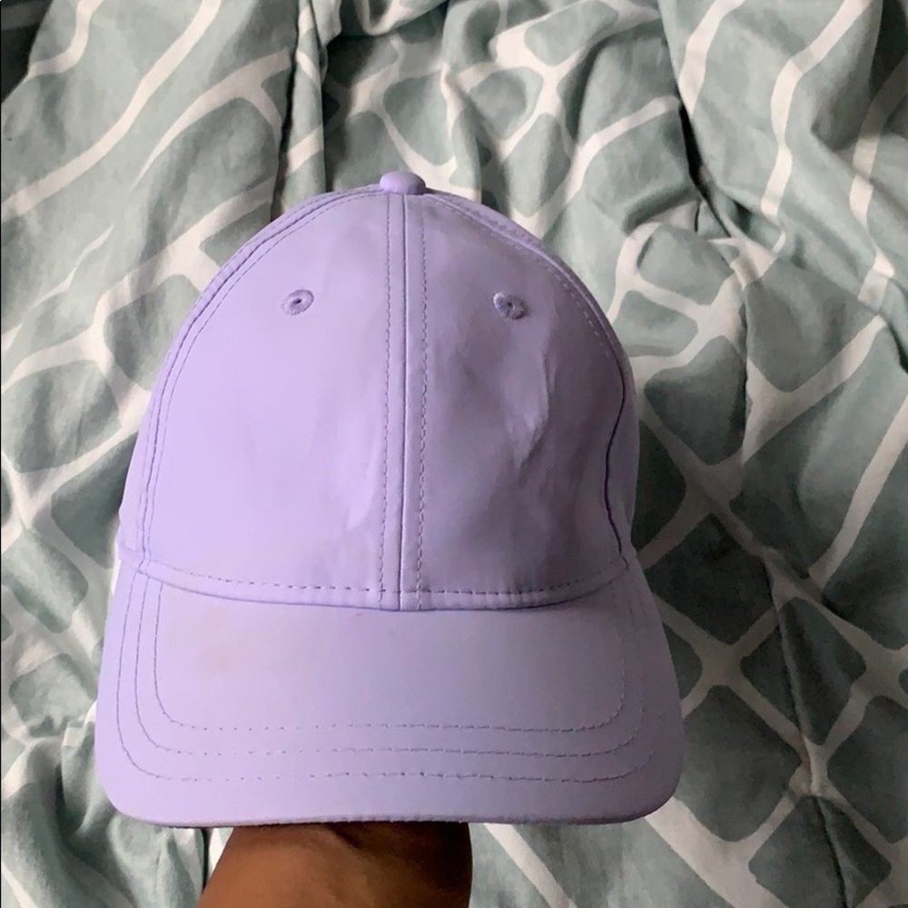 Lilac Adidas workout hat